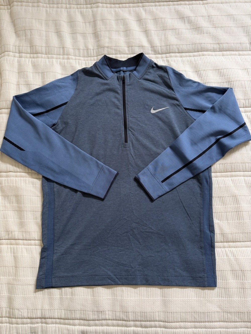 Nike Blue 1/4 Zip Athletic Pullover